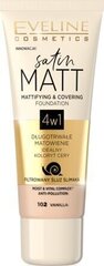 Jumestuskreem Eweline Satin Matt 4w1 - 102 Vanilla, 30 ml hind ja info | Eveline Cosmetics Parfüümid, lõhnad ja kosmeetika | hansapost.ee