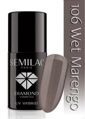 Hübriidküünelakk Semilac 106 Wet Marengo, 7 ml цена и информация | Лаки для ногтей, укрепители для ногтей | hansapost.ee