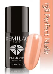 Kauapüsiv hübriidküünelakk Semilac, 138 Perfect Nude, 7ml цена и информация | Лаки для ногтей, укрепители для ногтей | hansapost.ee