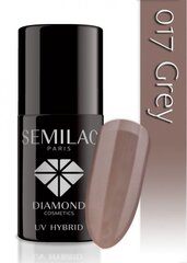 Kauapüsiv hübriidküünelakk Semilac 017 Grey, 7ml цена и информация | Лаки для ногтей, укрепители для ногтей | hansapost.ee