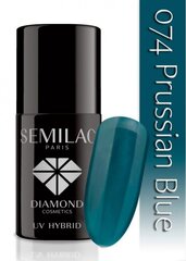 Hübriidküünelakk Semilac 074 Prussian Blue, 7 ml hind ja info | Küünelakid ja küünelakieemaldajad | hansapost.ee