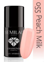 Hübriidküünelakk Semilac 055 Peach Milk, 7 ml цена и информация | Лаки для ногтей, укрепители для ногтей | hansapost.ee