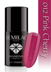 Kauapüsiv hübriidküünelakk Semilac 012 Pink Cherry, 7ml цена и информация | Лаки, укрепители для ногтей | hansapost.ee