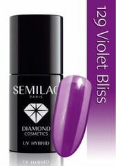 Kauapüsiv hübriidküünelakk Semilac, 129 Violet Bliss, 7ml hind ja info | Küünelakid ja küünelakieemaldajad | hansapost.ee