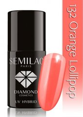 Hübriidküünelakk Semilac 132 Orange Lollipop, 7 ml цена и информация | Лаки для ногтей, укрепители для ногтей | hansapost.ee