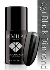 Hübriidküünelakk Semilac 031 Black Diamond, 7 ml hind ja info | Küünelakid ja küünelakieemaldajad | hansapost.ee