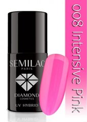 Kauapüsiv hübriidküünelakk Semilac 008 Intensive Pink, 7ml цена и информация | Лаки для ногтей, укрепители для ногтей | hansapost.ee