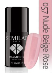 Hübriidküünelakk Semilac 057 Nude Beige Rose, 7 ml hind ja info | Küünelakid ja küünelakieemaldajad | hansapost.ee