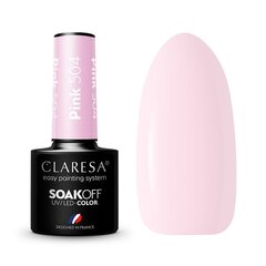 Стойкий гибридный лак для ногтей Claresa Pink 504, 5 г цена и информация | Лаки для ногтей, укрепители для ногтей | hansapost.ee