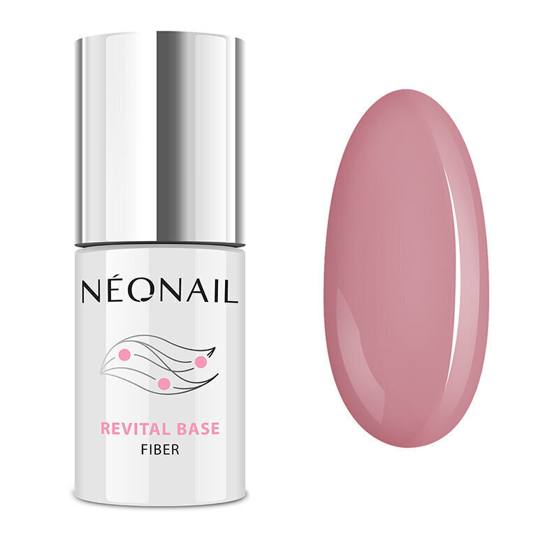 Geellakk Neonail Revital Base Fiber Warm Cover, 7,2 ml hind ja info | Küünelakid ja küünelakieemaldajad | hansapost.ee