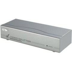 ATEN VS94A 4-Port Video Splitter Video-In 1x HDB-15 Male, Out 4x HDB-15 Female hind ja info | USB adapterid ja jagajad | hansapost.ee
