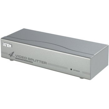 ATEN VS94A 4-Port Video Splitter Video-In 1x HDB-15 Male, Out 4x HDB-15 Female цена и информация | USB adapterid ja jagajad | hansapost.ee