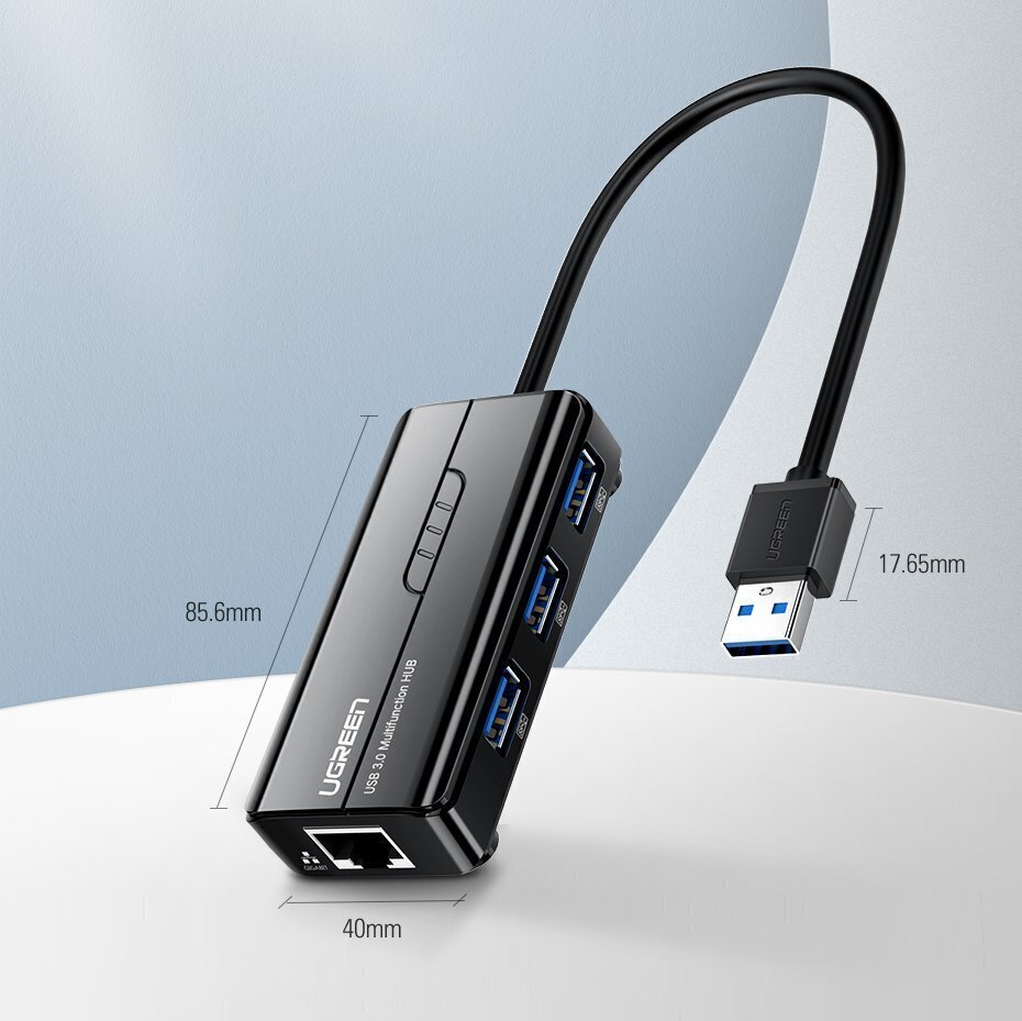 Multifunktsionaalne USB internetiadapter Ugreen цена и информация | USB adapterid ja jagajad | hansapost.ee