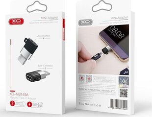 Адаптер USB TelForceOne XO NB149-A micro-USB-USB-C цена и информация | Адаптеры и USB-hub | hansapost.ee