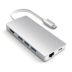 Адаптер USB-C Multi-Port 4K Gigabit Ethernet Satechi цена и информация | Адаптеры, USB-разветвители | hansapost.ee