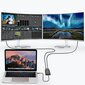 Choetech plug adapter USB Type C Thunderbolt 3 (40Gbps) - 2x DisplayPort 4K 60Hz black (HUB-D03) цена и информация | USB adapterid ja jagajad | hansapost.ee