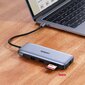 Ugreen multi-functional HUB 9in1 USB Type C - HDMI, DP, VGA, 2 x USB, RJ45 Ethernet, SD / TF card reader, USB Type C PD 100W gray (CM274) hind ja info | USB adapterid ja jagajad | hansapost.ee