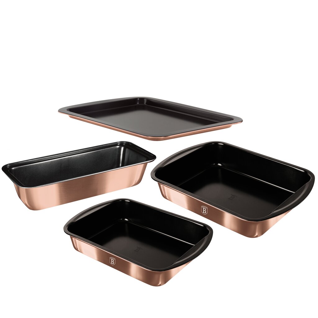 BerlingerHaus küpsetusvormide komplekt Metallic Line Rose Gold Edition, 4 tk цена и информация | Küpsetusnõud ja tarvikud | hansapost.ee