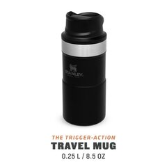 Термокружка The Trigger-Action Travel Mug Classic, 0,25 л, черная цена и информация | Термосы, термокружки | hansapost.ee