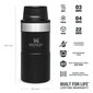 Termoskruus The Trigger-Action Travel Mug Classic, 0,25 l, must hind ja info | Termosed ja termokruusid | hansapost.ee