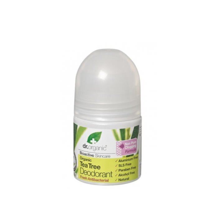 Looduslik deodorant Dr. Organic Tea Tree, 50 ml цена и информация | Deodorandid | hansapost.ee