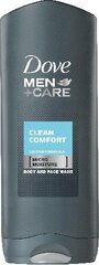 Dušigeel Dove Men Care Clean Comfort Body & Face Wash 250 ml hind ja info | Dušigeelid, õlid | hansapost.ee