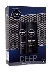 Komplekt Nivea Men Deep: dušigeel, 250 ml + deodorant, 150 ml hind ja info | Dušigeelid, õlid | hansapost.ee