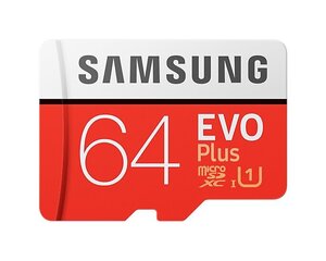 Samsung MB-MC64HA/APC Evo Plus Micro SD Card 64GB (+ адаптер СД) цена и информация | Карты памяти | hansapost.ee