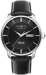 Женские часы Zeppelin Atlantic Automatic, 8466-2, черные цена и информация | Женские часы | hansapost.ee