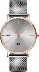 Naiste käekell Millner Mayfair Rose Silver 39 mm hind ja info | Käekellad naistele | hansapost.ee