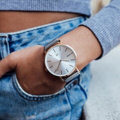 Naiste käekell Millner Mayfair Rose Silver 39 mm hind ja info | Käekellad naistele | hansapost.ee