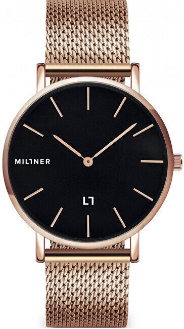 Naiste käekell Millner Mayfair Rose Black 39 mm hind ja info | Käekellad naistele | hansapost.ee