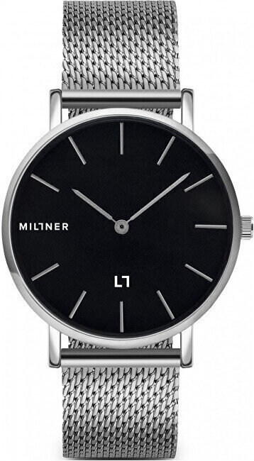 Naiste käekell Millner Mayfair Silver Black 39 mm цена и информация | Käekellad naistele | hansapost.ee