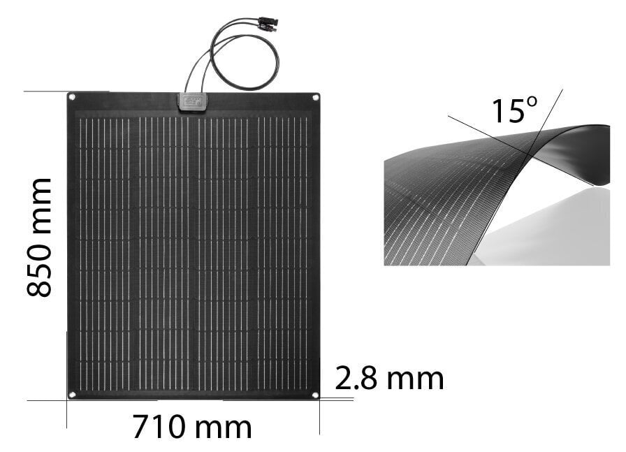 Poolpainduv päikesepatarei 100W NEO 90-143 hind ja info | Elektrigeneraatorid | hansapost.ee