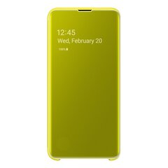 Samsung Clear View Cover EF-ZG970CY S10e jaoks kollane hind ja info | Telefonide kaitsekaaned ja -ümbrised | hansapost.ee