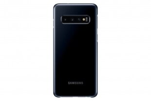 Оригинальный задний чехол-крышка с LED подсветкой Samsung EF-KG973CBE для Galaxy S10, черный цена и информация | Чехлы для телефонов | hansapost.ee