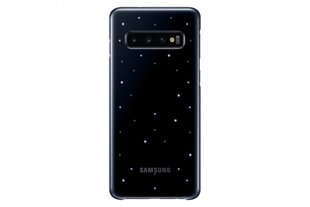 Оригинальный задний чехол-крышка с LED подсветкой Samsung EF-KG973CBE для Galaxy S10, черный цена и информация | Чехлы для телефонов | hansapost.ee