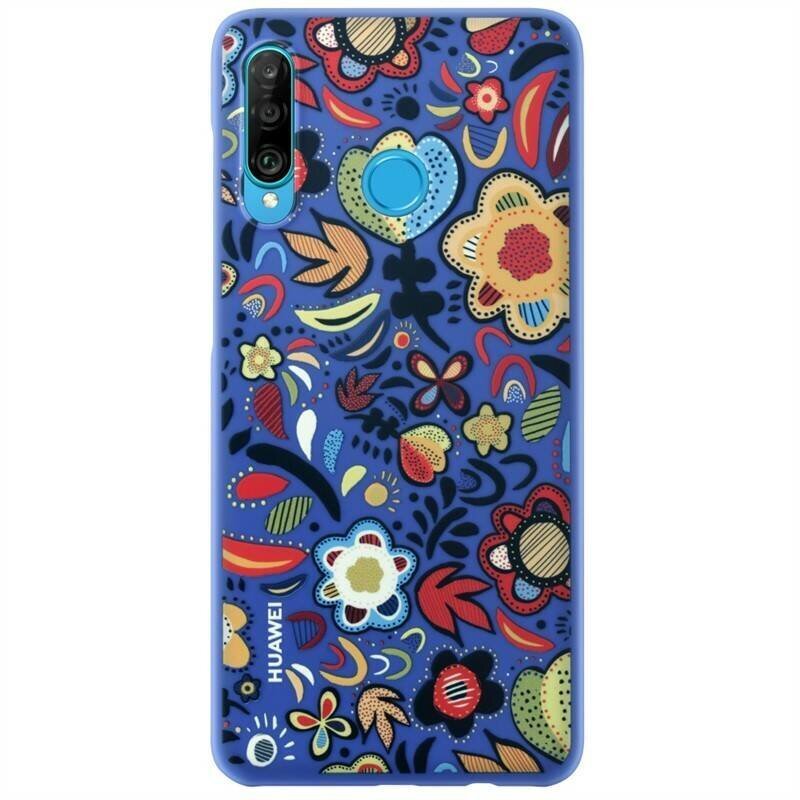 Huawei originaal TPU kaitsekate Huawei P30 Lite Flower Blue jaoks цена и информация | Telefonide kaitsekaaned ja -ümbrised | hansapost.ee