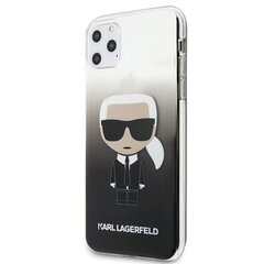 Чехол для телефона Karl Lagerfeld KLHCN65TRDFKBK iPhone 11 Pro Max black Gradient Ikonik Karl цена и информация | Чехлы для телефонов | hansapost.ee