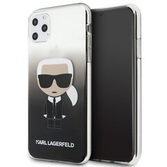 Чехол для телефона Karl Lagerfeld KLHCN65TRDFKBK iPhone 11 Pro Max black Gradient Ikonik Karl цена и информация | Karl Мобильные телефоны, Фото и Видео | hansapost.ee