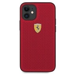 Telefoniümbris Ferrari On Tarck - Perforated, telefonile Apple iPhone 12 Mini, punane hind ja info | Telefonide kaitsekaaned ja -ümbrised | hansapost.ee