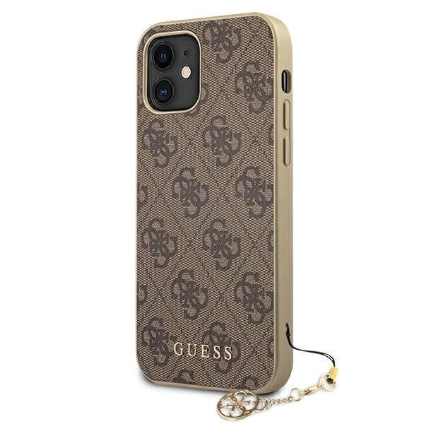 GUHCP12SGF4GBR Guess 4G Charms Cover for iPhone 12 mini 5.4 Brown цена и информация | Telefonide kaitsekaaned ja -ümbrised | hansapost.ee