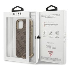 GUHCP12SGF4GBR Guess 4G Charms Cover for iPhone 12 mini 5.4 Brown цена и информация | Чехлы для телефонов | hansapost.ee