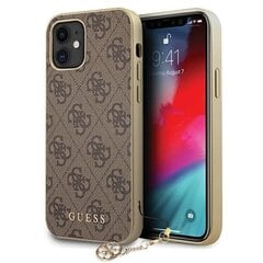 GUHCP12SGF4GBR Guess 4G Charms Cover for iPhone 12 mini 5.4 Brown цена и информация | Чехлы для телефонов | hansapost.ee