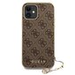 GUHCP12SGF4GBR Guess 4G Charms Cover for iPhone 12 mini 5.4 Brown цена и информация | Telefonide kaitsekaaned ja -ümbrised | hansapost.ee