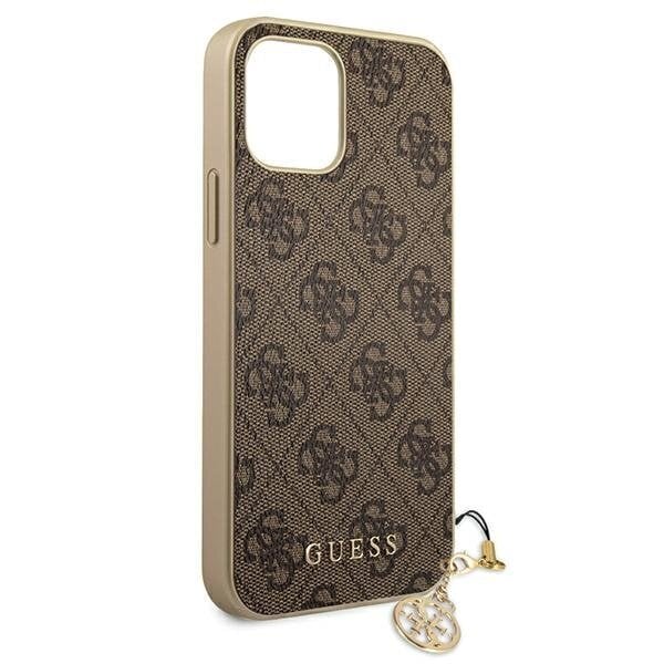 GUHCP12SGF4GBR Guess 4G Charms Cover for iPhone 12 mini 5.4 Brown цена и информация | Telefonide kaitsekaaned ja -ümbrised | hansapost.ee