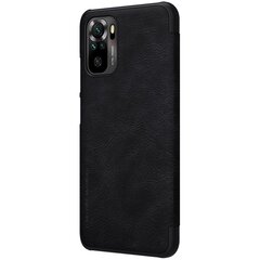 Nillkin Qin original leather case cover, sobib Xiaomi Redmi Note 10 / Redmi Note 10S, must hind ja info | Telefonide kaitsekaaned ja -ümbrised | hansapost.ee