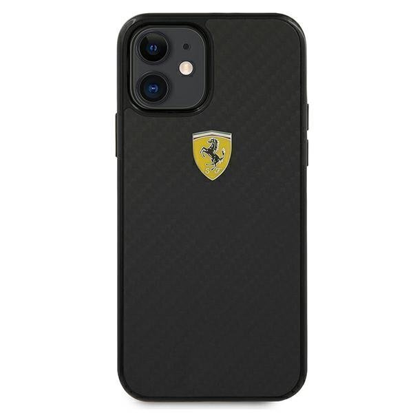 Ümbris Ferrari FERCAHCP12SBK telefonile iPhone 12 mini 5,4", must цена и информация | Telefonide kaitsekaaned ja -ümbrised | hansapost.ee