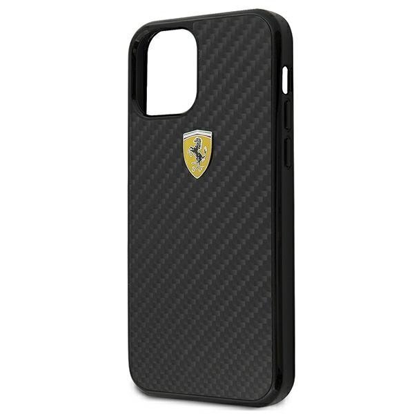 Ümbris Ferrari FERCAHCP12SBK telefonile iPhone 12 mini 5,4", must hind ja info | Telefonide kaitsekaaned ja -ümbrised | hansapost.ee