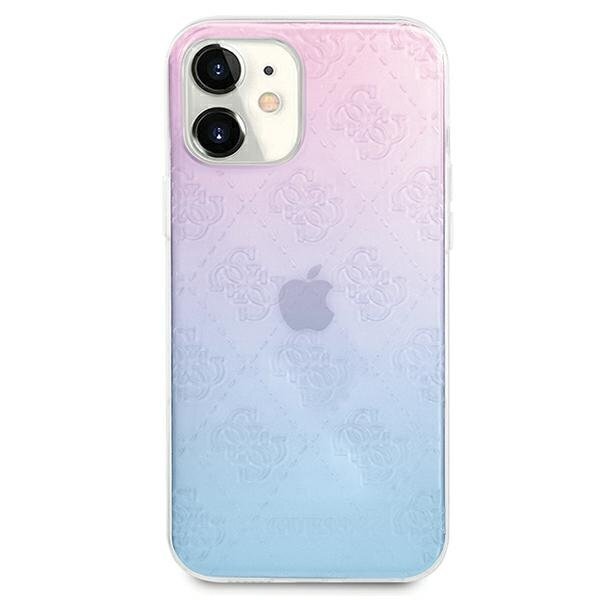 Apple iPhone 12 Mini ümbris Guess 3D Raised Gradient Blue цена и информация | Telefonide kaitsekaaned ja -ümbrised | hansapost.ee